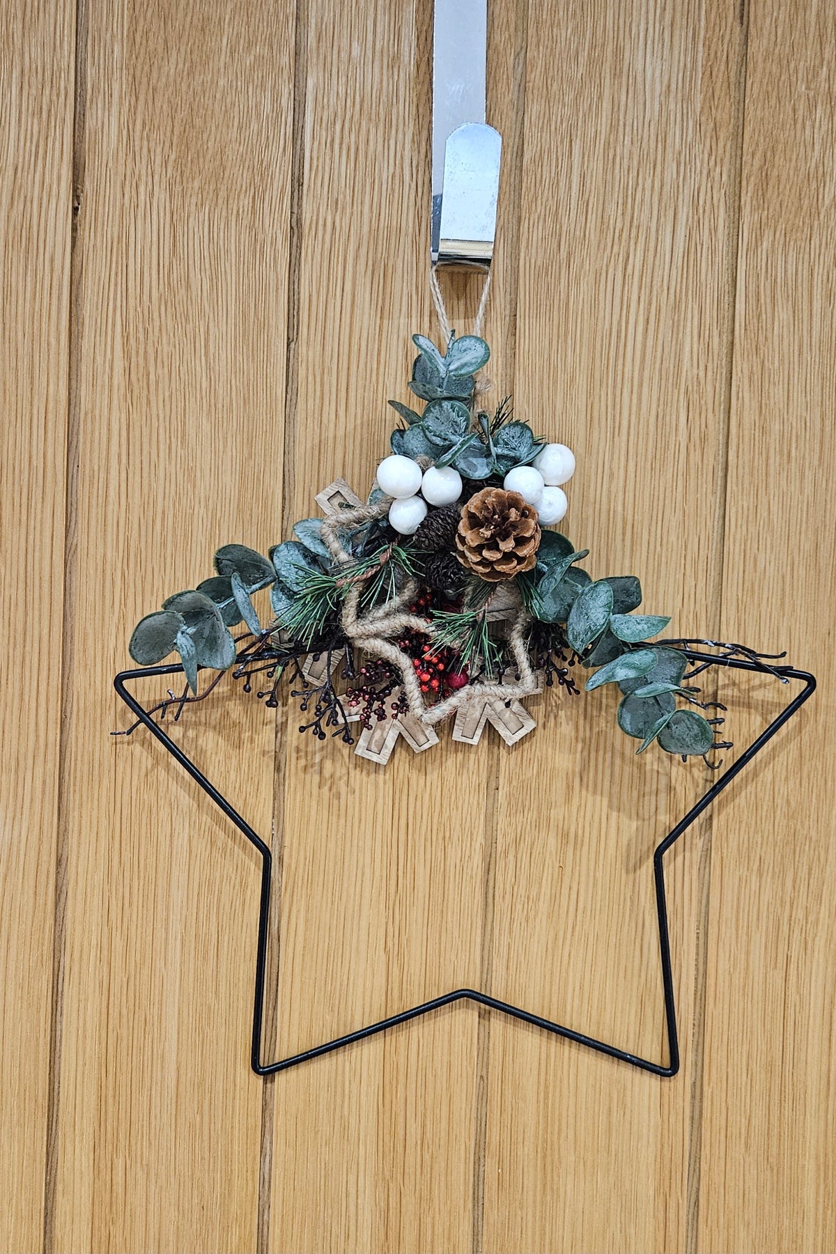 Handmade Christmas Star Wreath