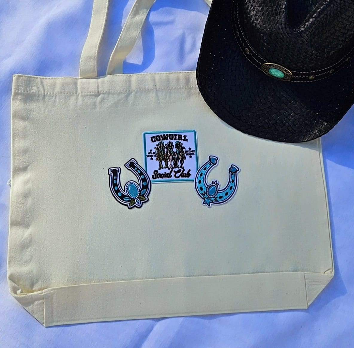 Turn Everyday Errands Into a Western Statement Piece | Handmade Cowgirl Social Club Canvas Tote Bag