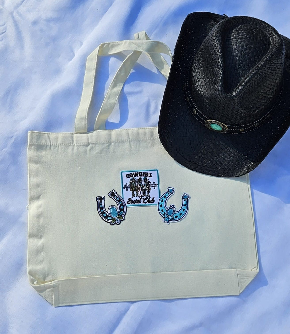 Turn Everyday Errands Into a Western Statement Piece | Handmade Cowgirl Social Club Canvas Tote Bag