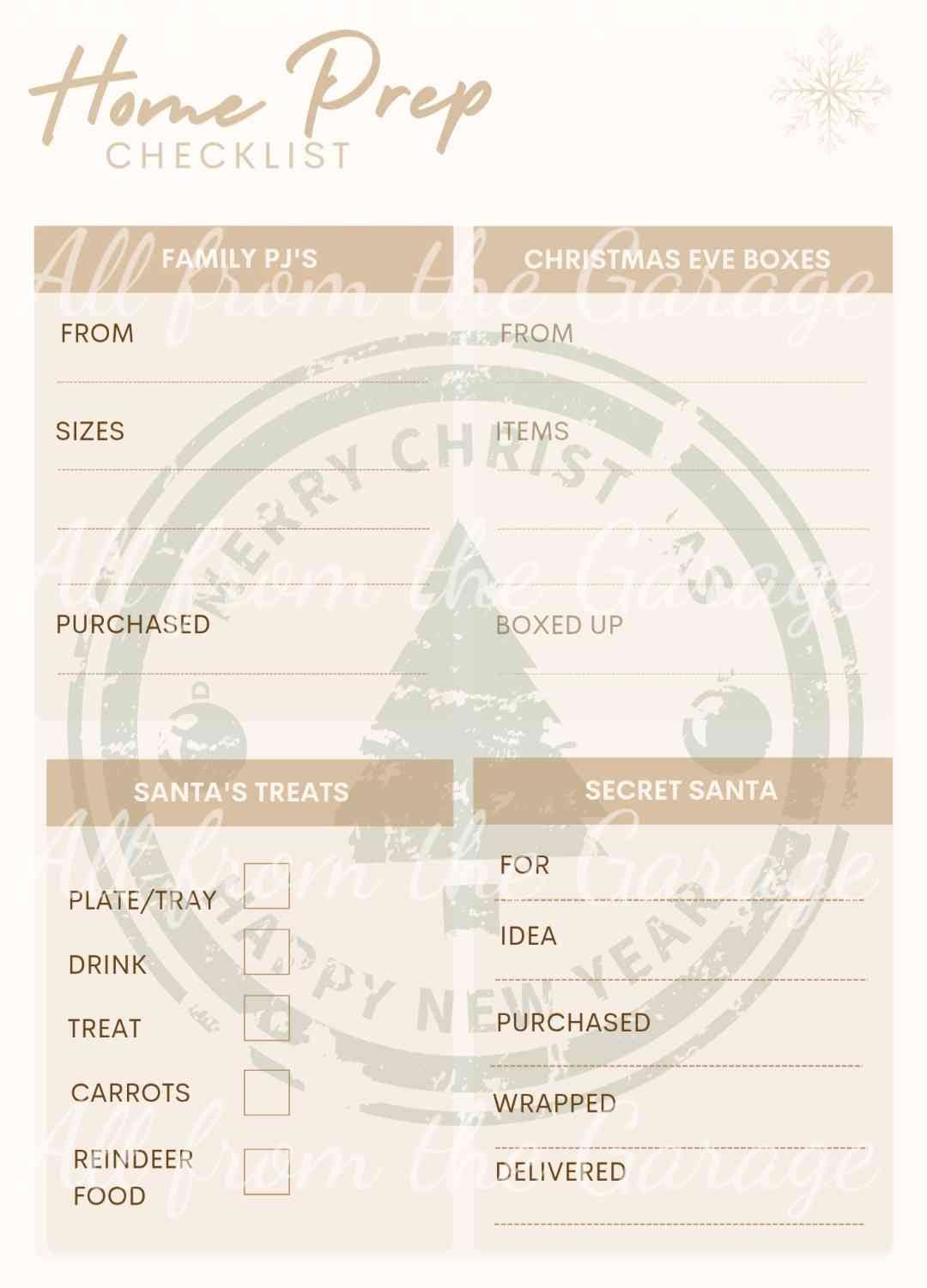 🎄 Christmas Planner A5 | Holiday Organiser | Festive Planning Printable | Gift List, Budget Tracker, Meal Planner, Card Tracker & More