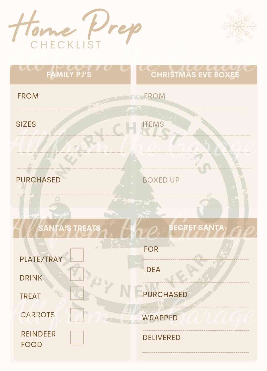 🎄 Christmas Planner A5 | Holiday Organiser | Festive Planning Printable | Gift List, Budget Tracker, Meal Planner, Card Tracker & More