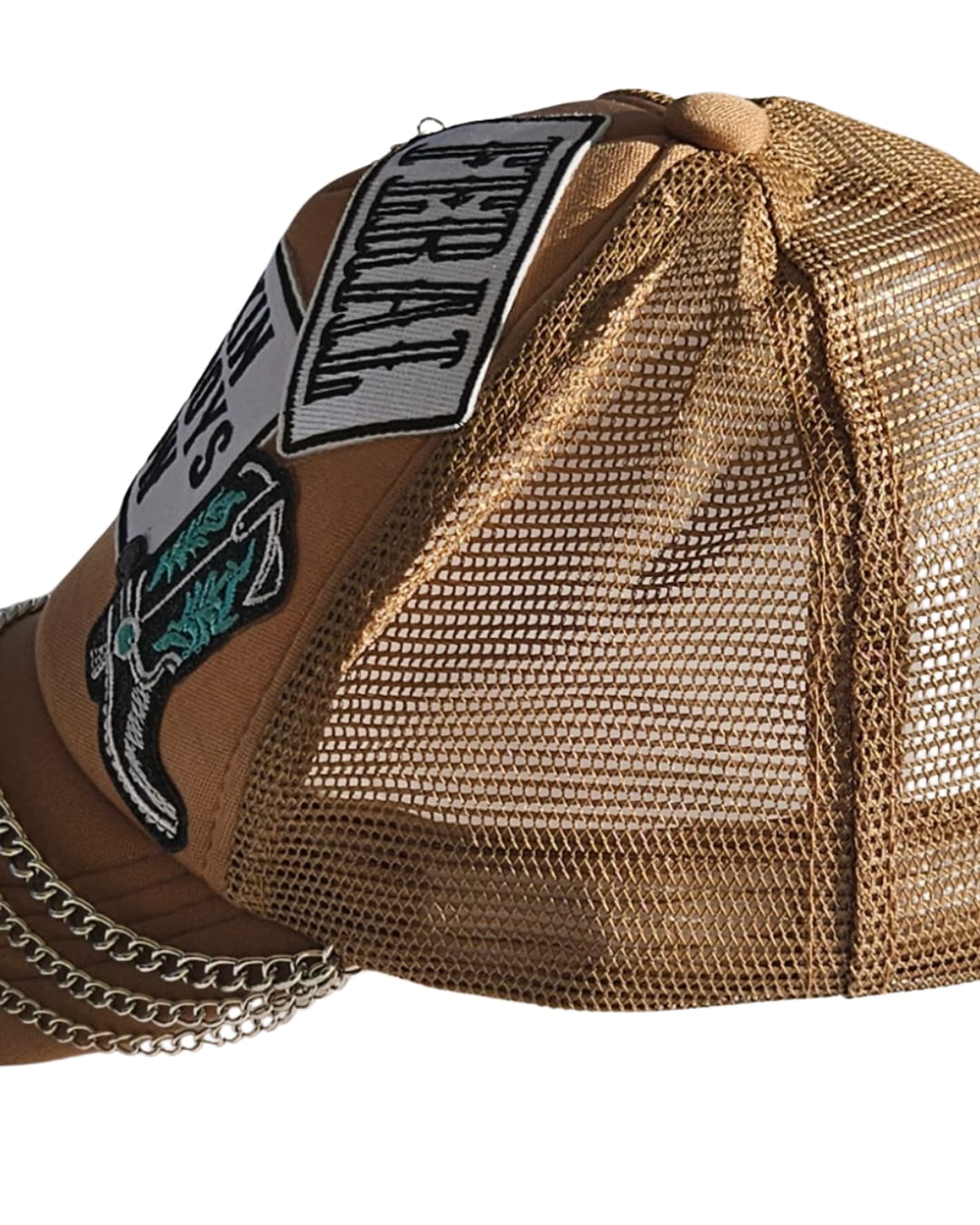 Western Trucker Hat, Patch Cap, Boho Turquoise Jewellery
