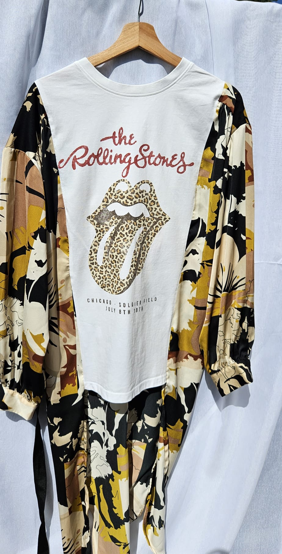 Rolling Stones Leopard Tee • Retro Band Shirt • Boho Western Graphic Top • Concert Style Outfit
