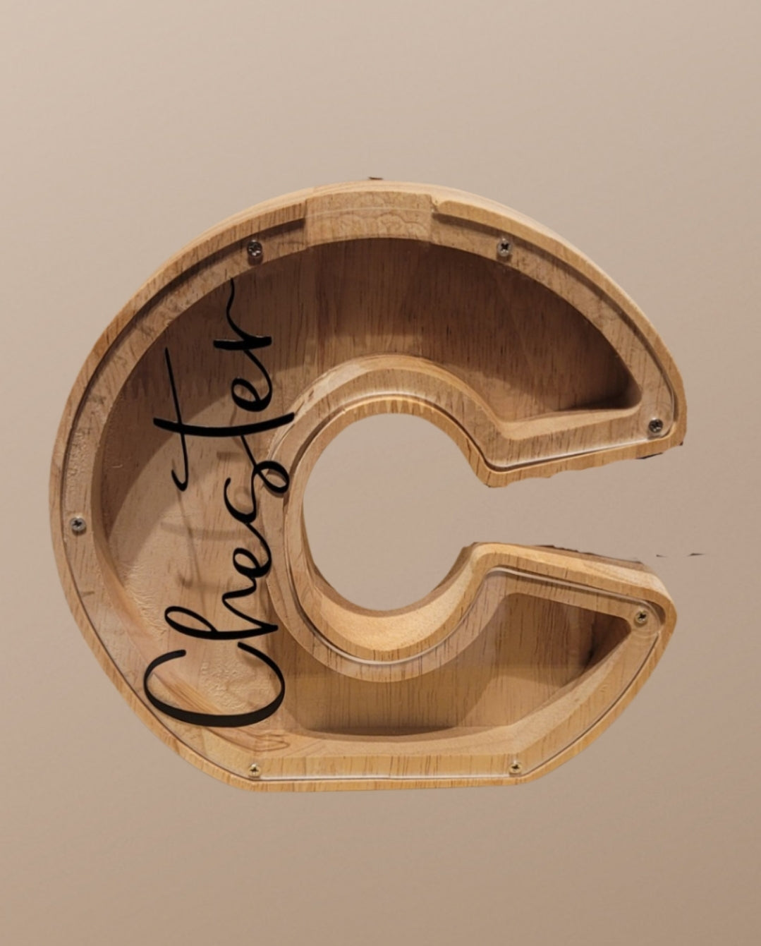 Personalised initial money box