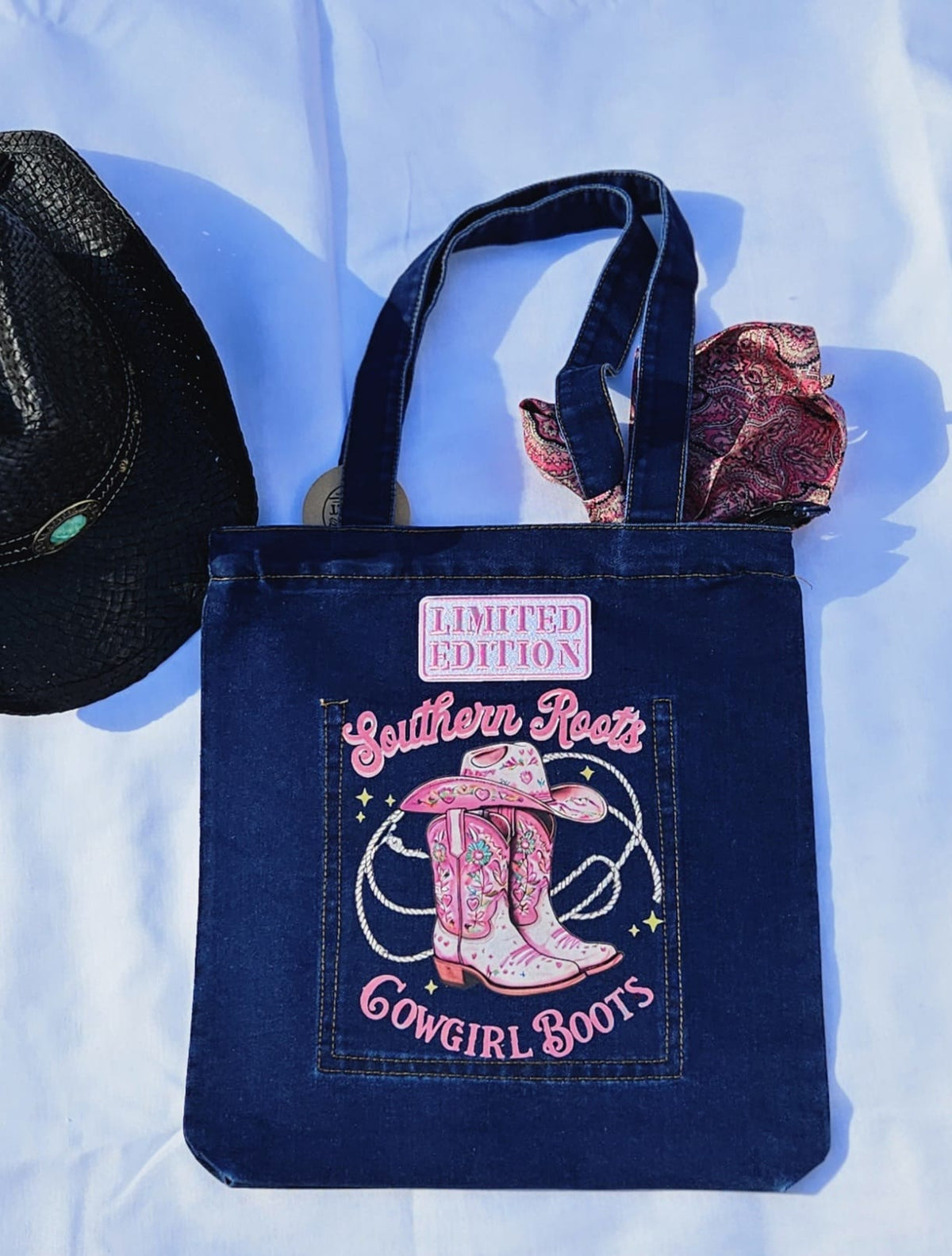 Southern Roots & Country Boots Limited Edition Denim Tote