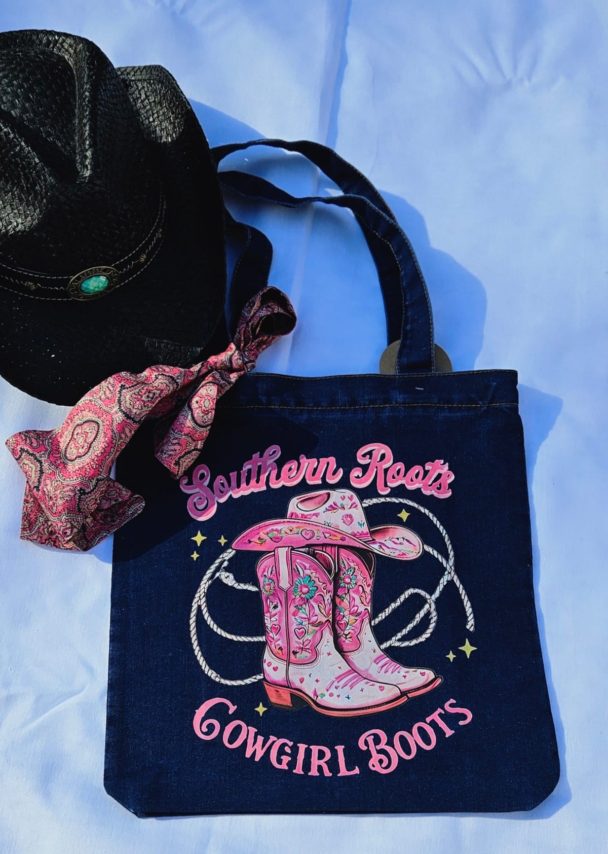 Southern Roots & Country Boots Limited Edition Denim Tote
