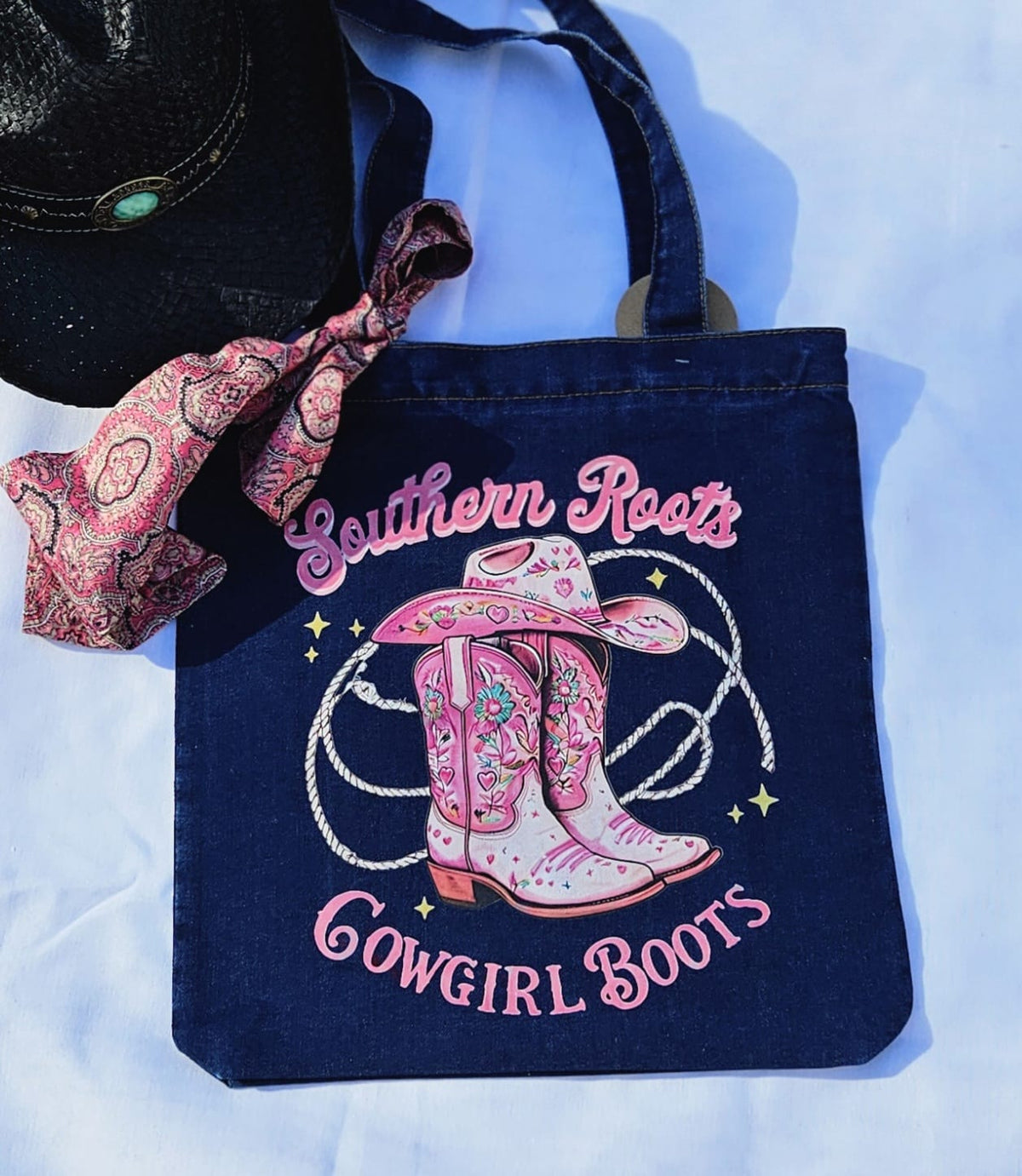 Southern Roots & Country Boots Limited Edition Denim Tote
