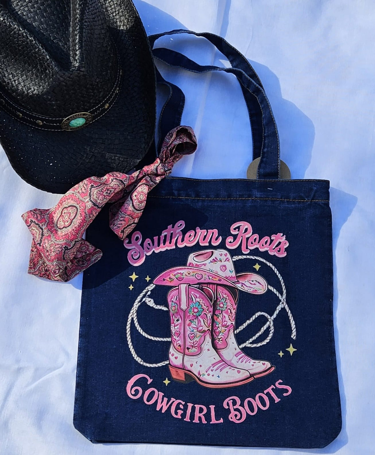 Southern Roots & Country Boots Limited Edition Denim Tote