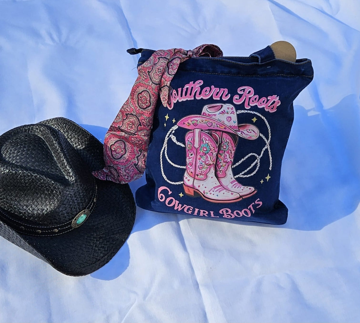 Southern Roots & Country Boots Limited Edition Denim Tote