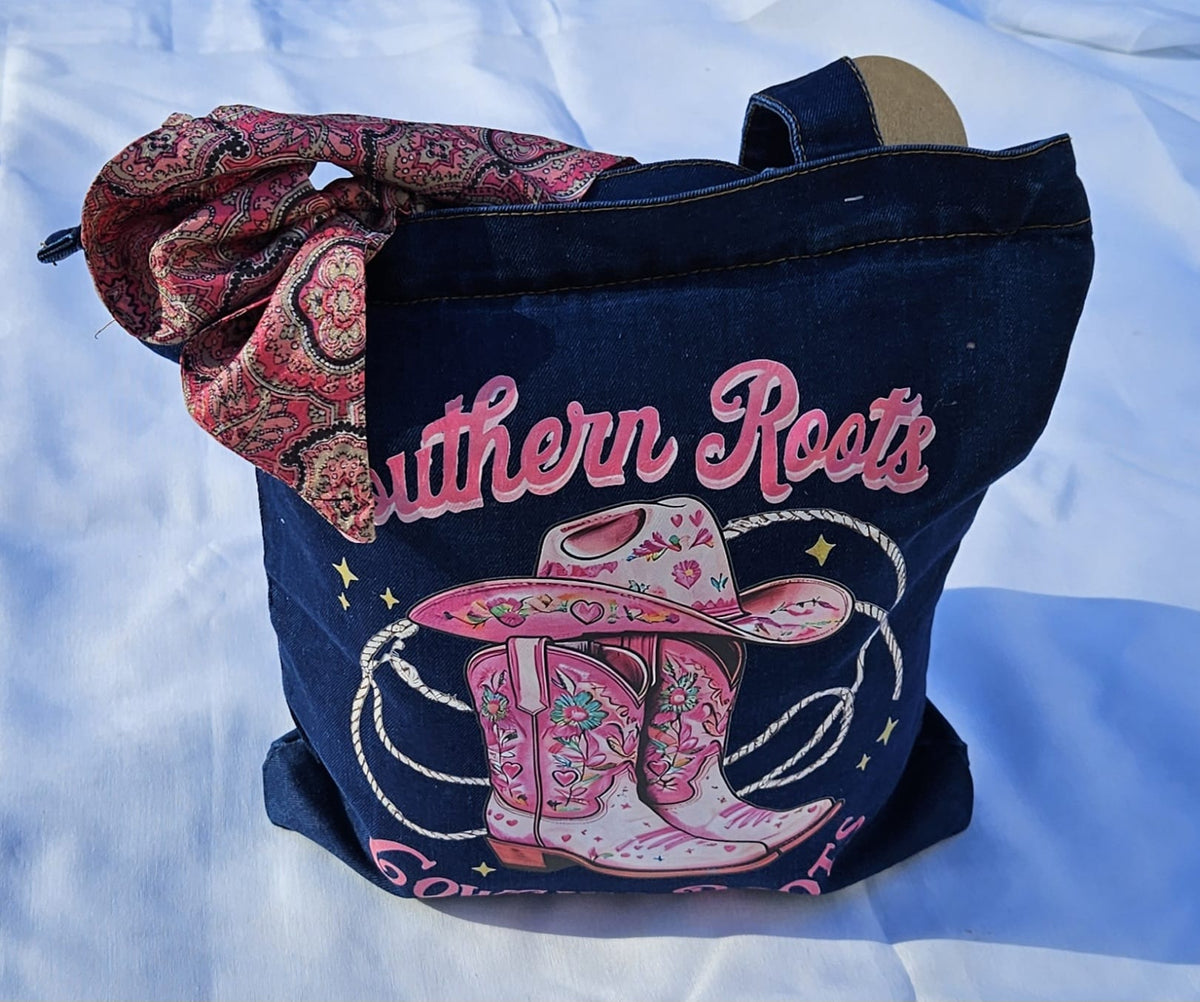 Southern Roots & Country Boots Limited Edition Denim Tote