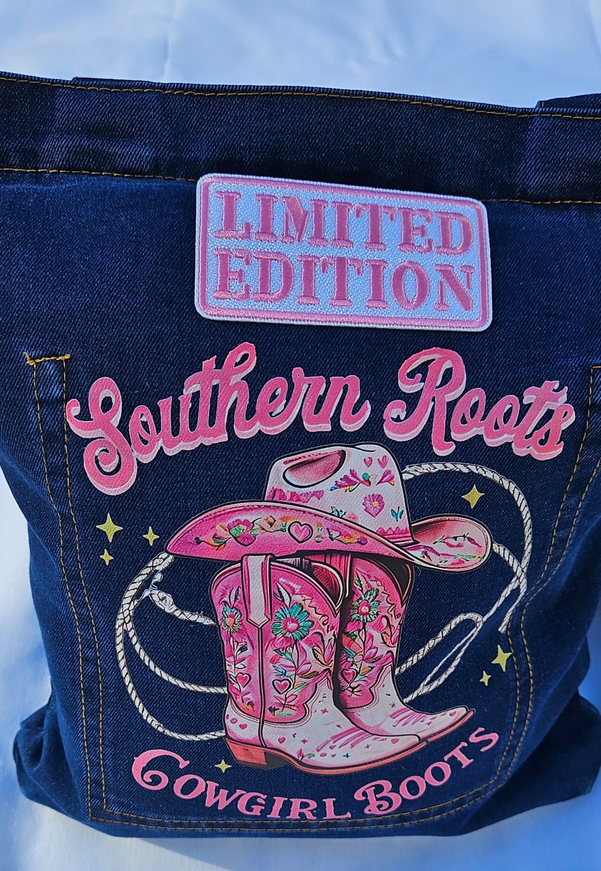 Southern Roots & Country Boots Limited Edition Denim Tote