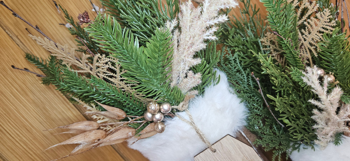 Rustic Winter Mitten Door Hanger
