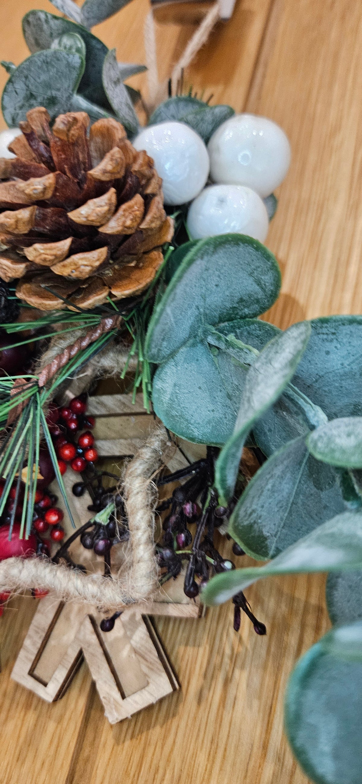 Handmade Christmas Star Wreath