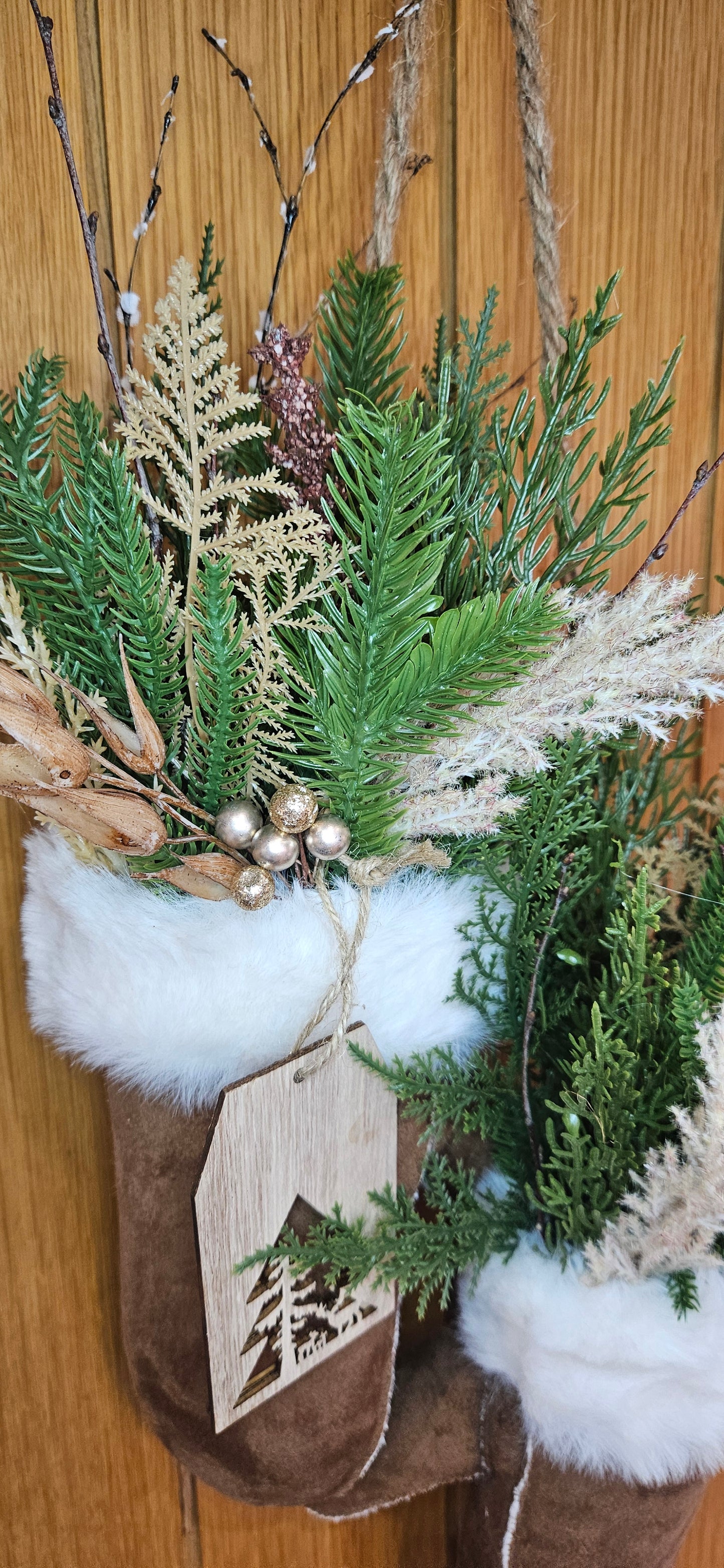 Rustic Winter Mitten Door Hanger