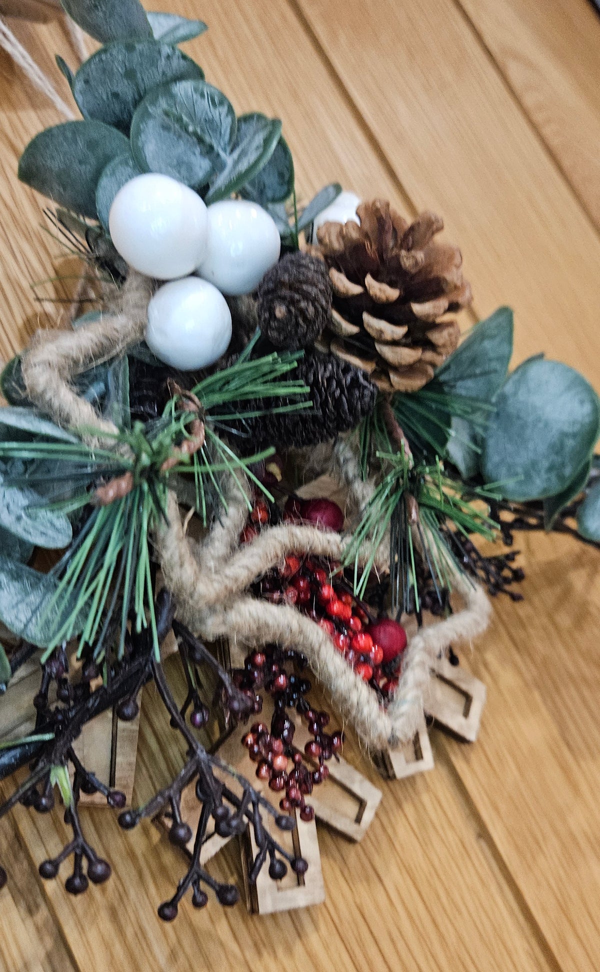 Handmade Christmas Star Wreath