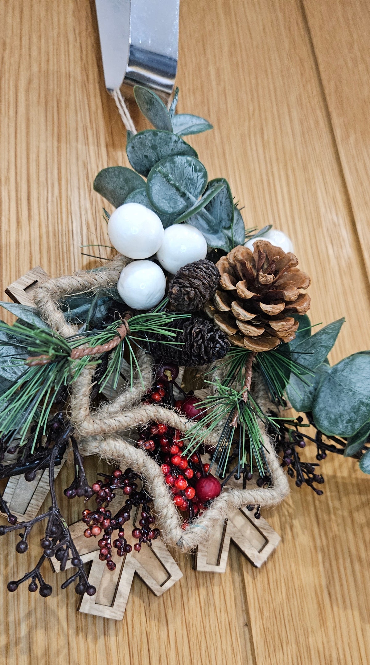 Handmade Christmas Star Wreath