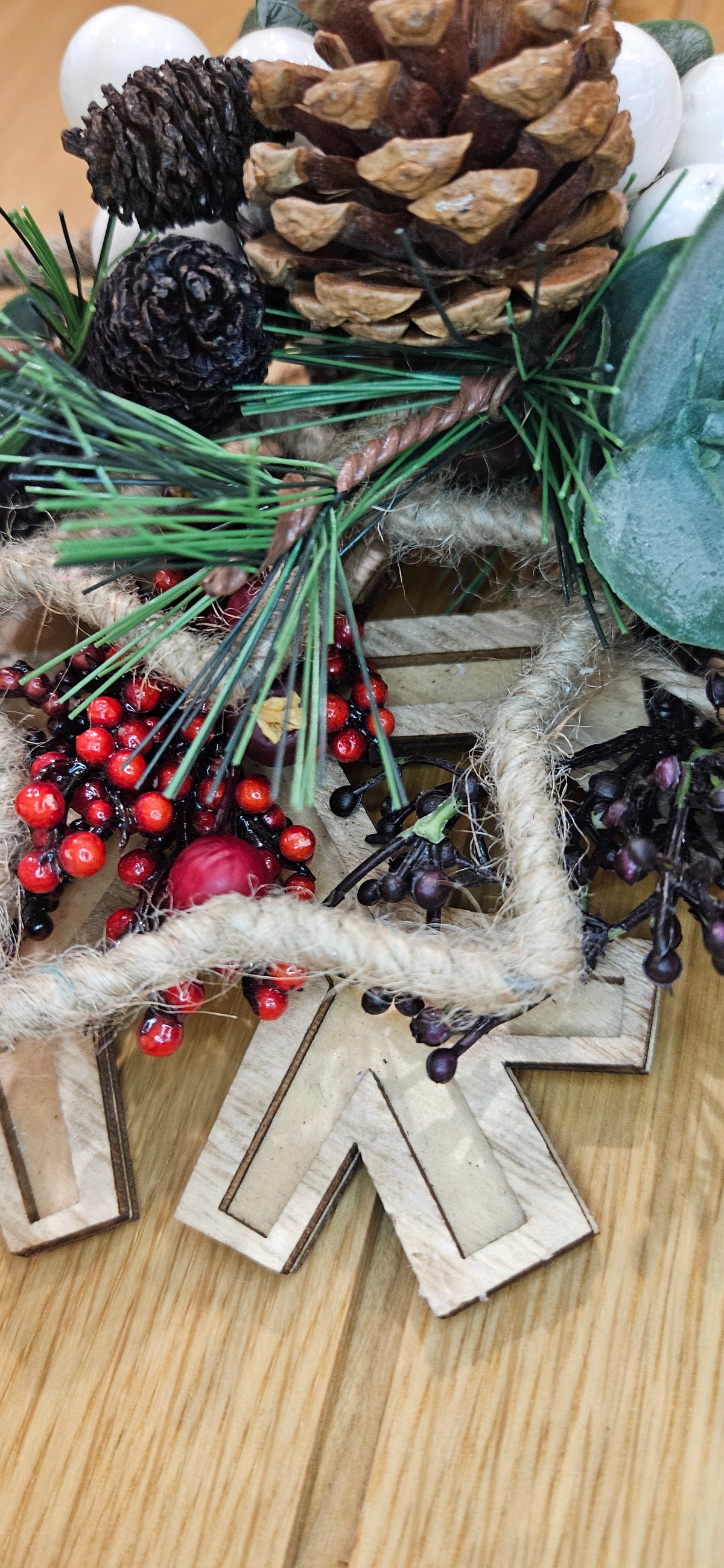 Handmade Christmas Star Wreath