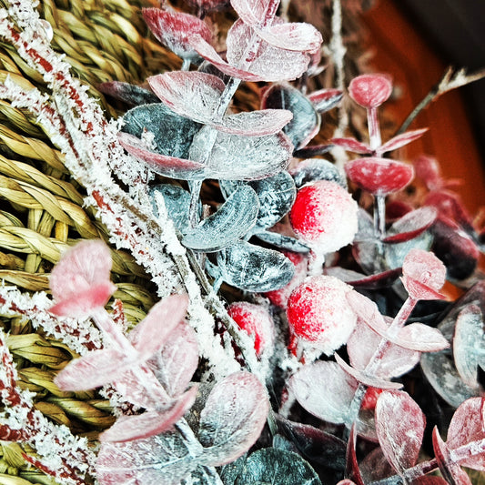 Handmade Woven Christmas Tree Door Wreath